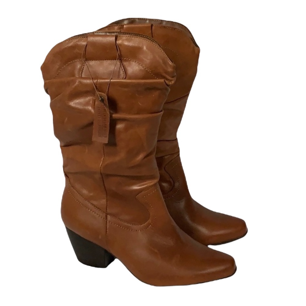 Spring Women's Tan Leather Boots